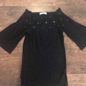 Valentino beaded sweater black small